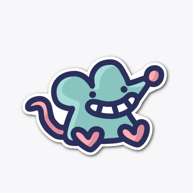 Smiling Rat Sticker
